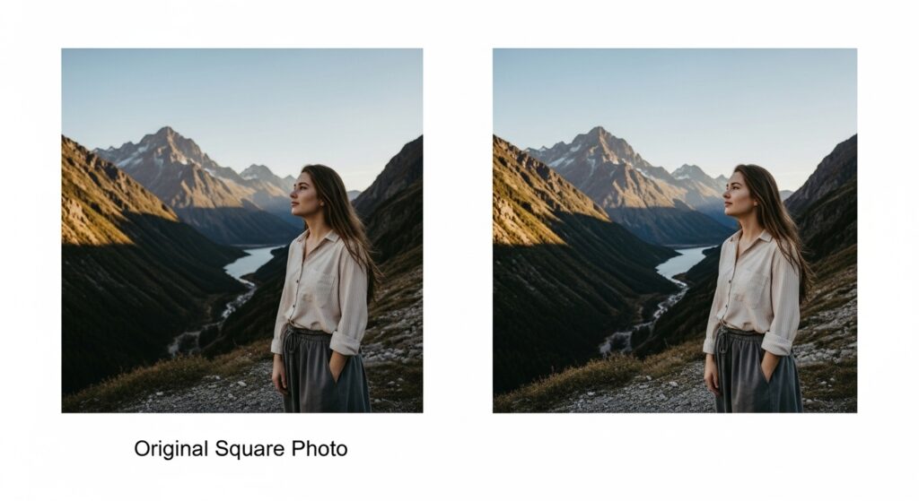 How to Fit a Square Photo into a Landscape (169) Frame Guide